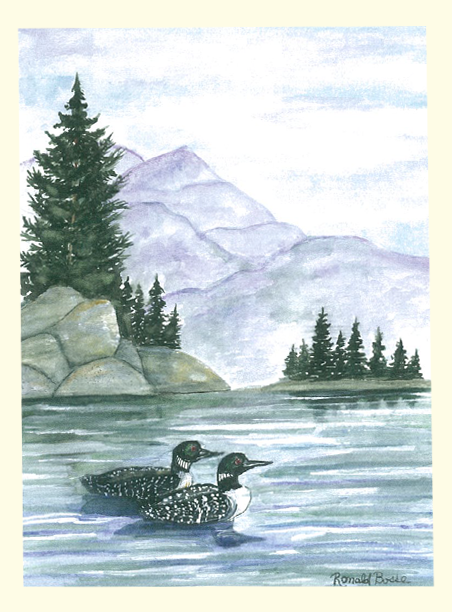 Single Loons Card