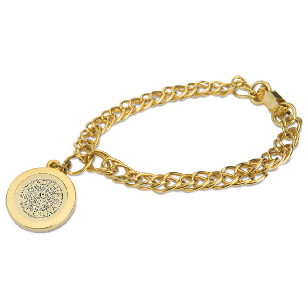 Bates Seal Gold Charm Bracelet | Bates College Store