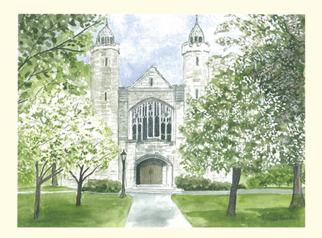 Single Chapel in Spring  Card