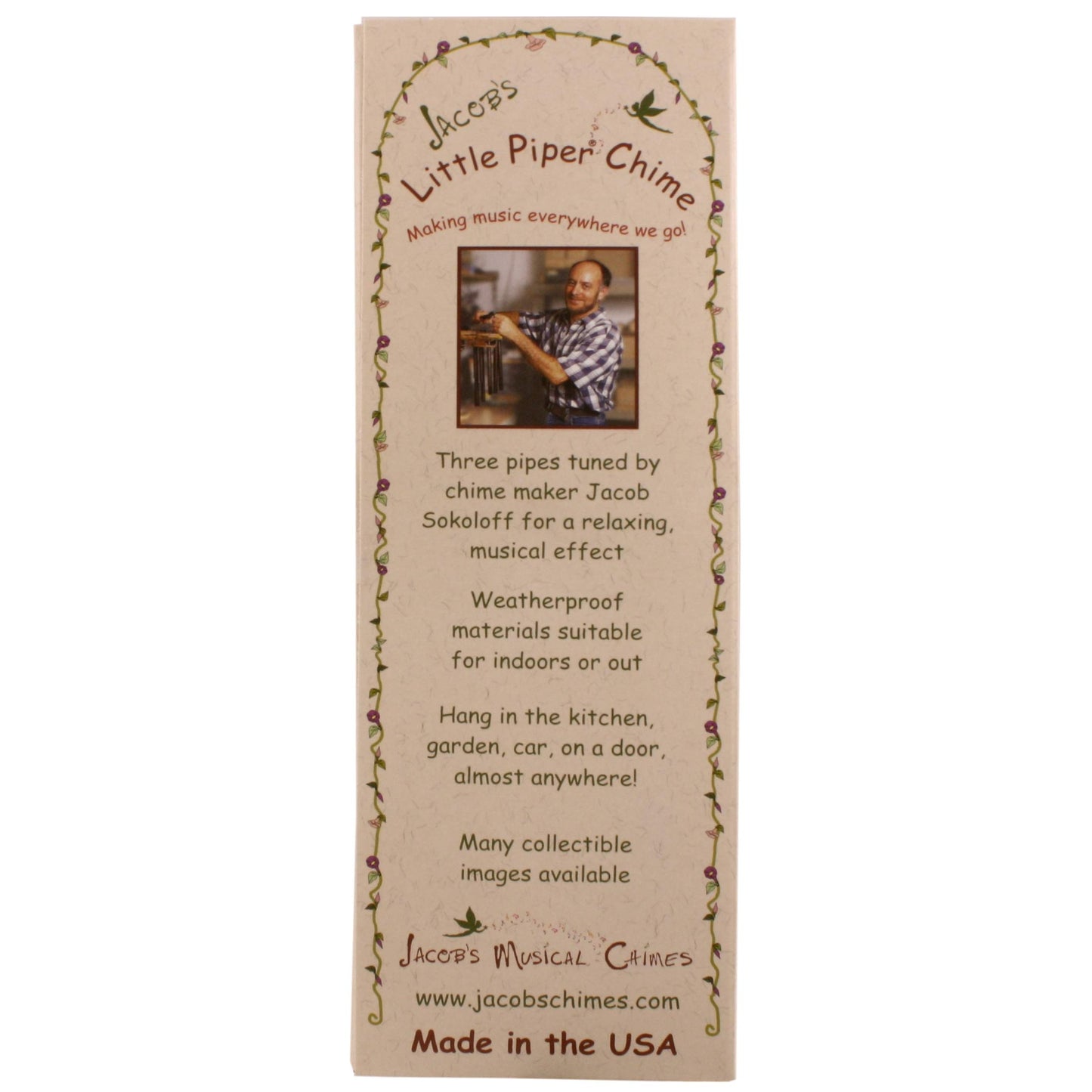 Wind Chimes, Jacob's Little Piper Chimes, Owl