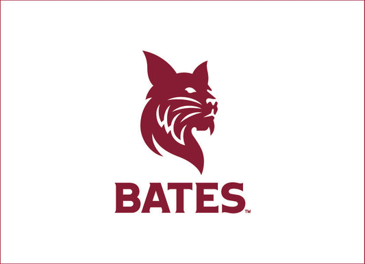 Single Bobcat over BATES Greeting Card