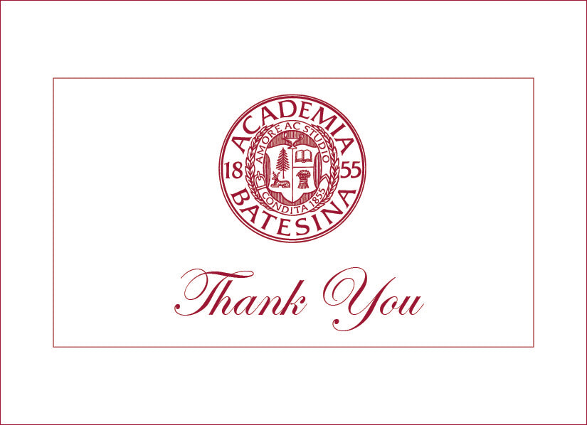 Single Bates Seal "Thank You" Greeting Card