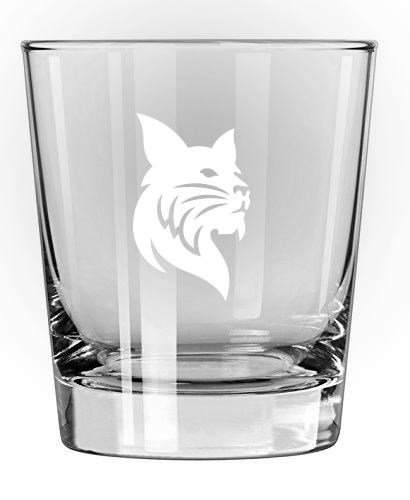 13.5 oz. Bobcat Rocks Glass