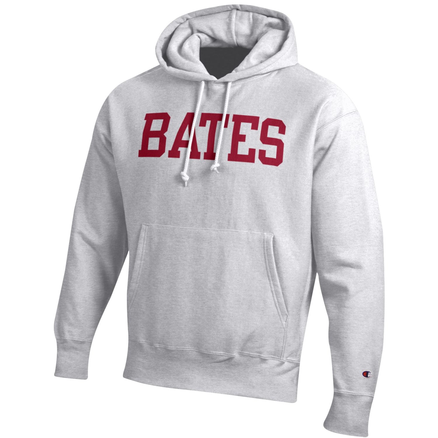 Champion Hooded Grey Sweatshirt with BATES Imprint | Bates College Store