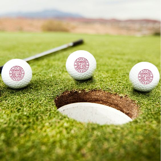 Golf Ball with Bates Academia Seal, Set of 3