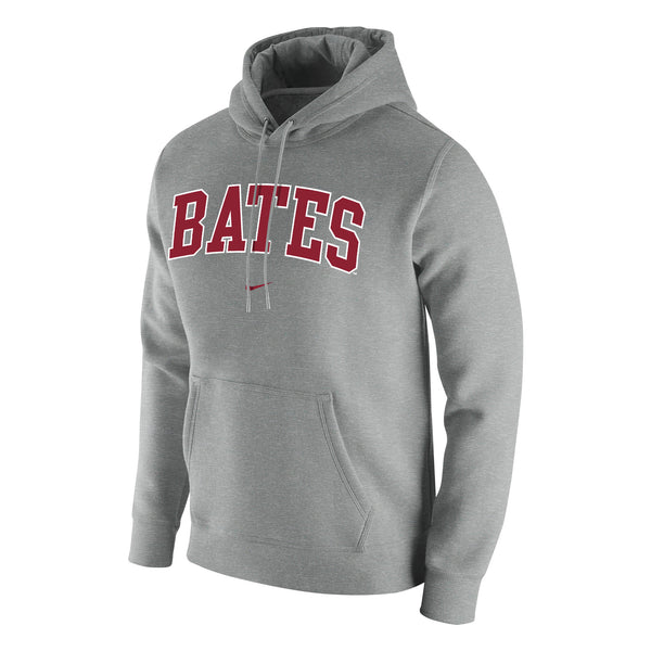 Heather Grey Club Fleece Hoodie Sweatshirt from Nike