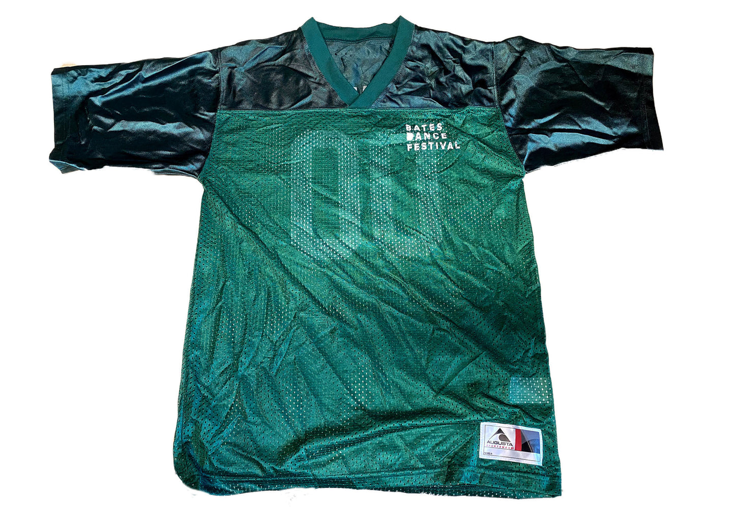 Bates Dance Festival Green V-Neck Mesh Jersey