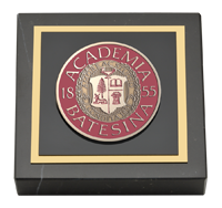 Marble Bates Academia Medallion Paperweight