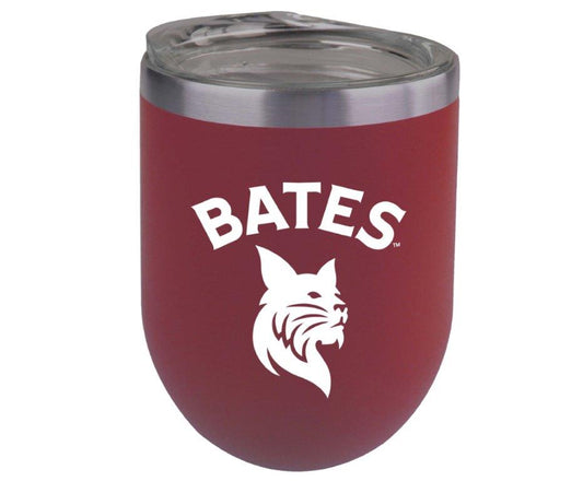Wine Sipper Tumbler BATES Logo Garnet