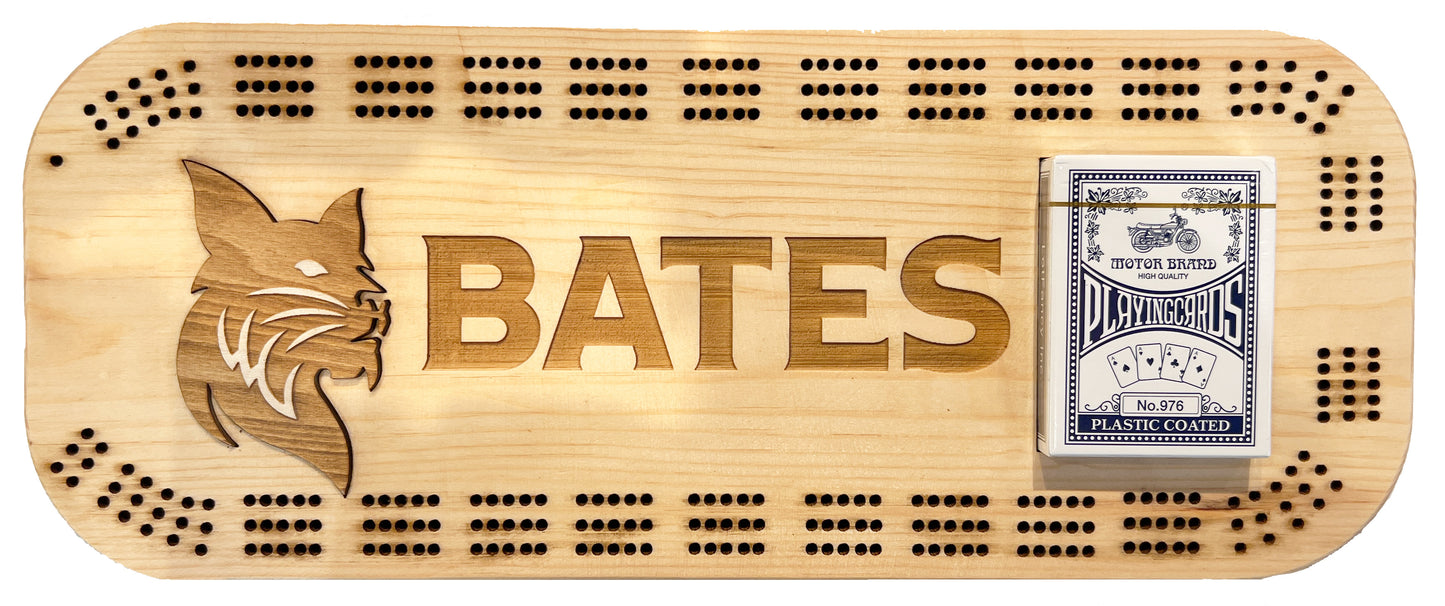 Bates Bobcat Cribbage Board Game