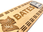 Board Game, Bates Bobcat Cribbage