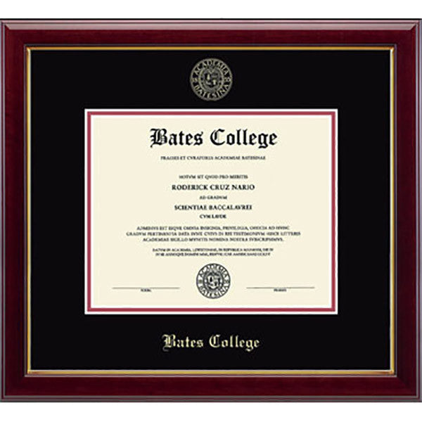 Gold Embossed Gallery Diploma Frame (Black/Crimson)