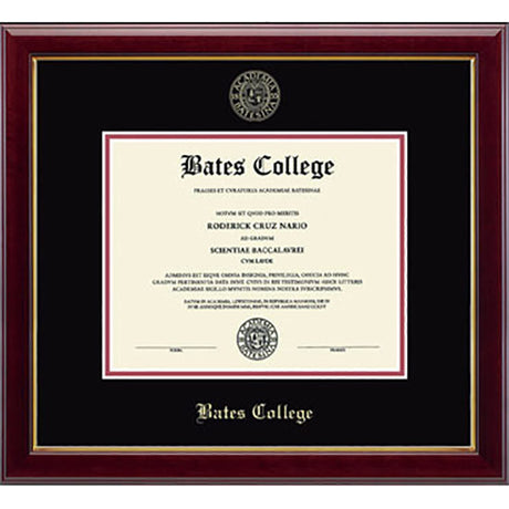 Gold Embossed Gallery Diploma Frame (Black/Crimson)