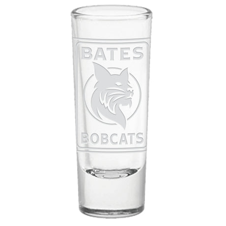 Shot Glass, Bates Bobcats Ultra Engraved