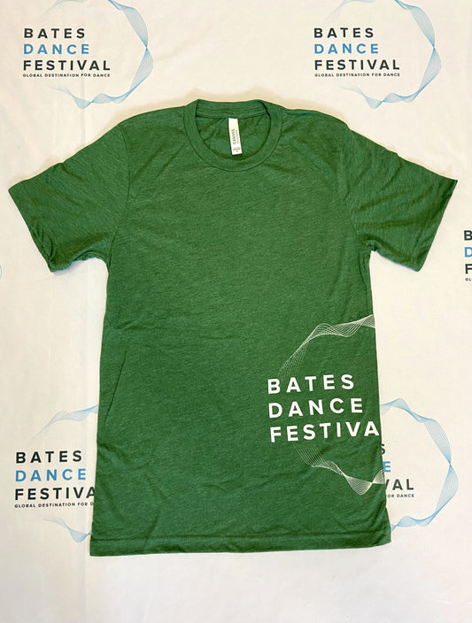 Bates Dance Festival Green Crewneck Tee