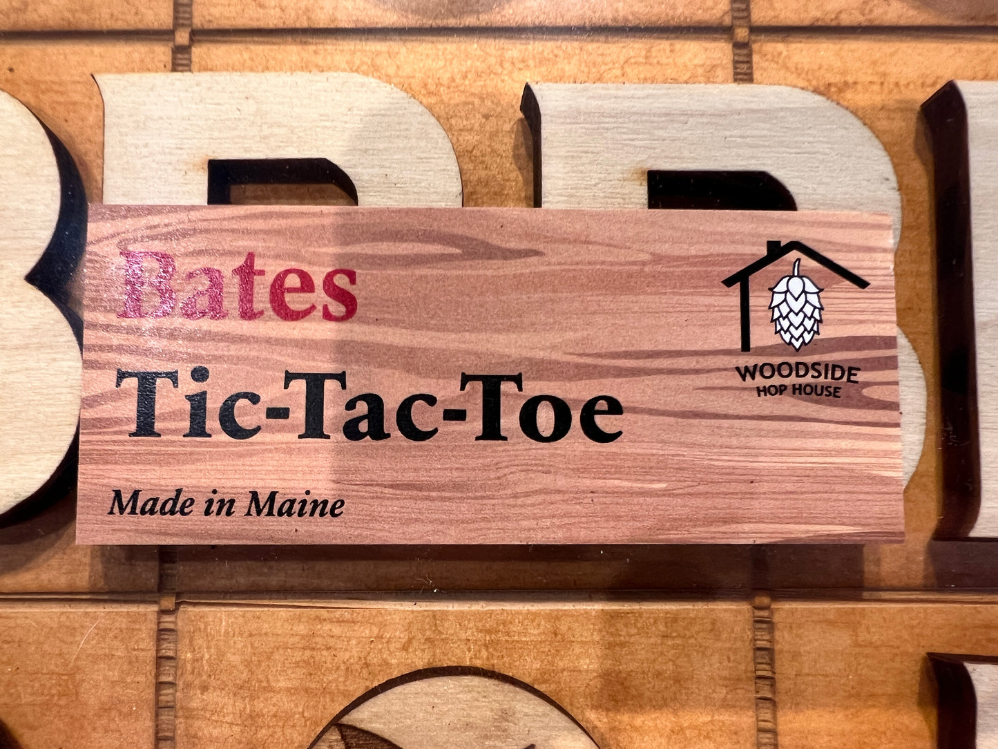 Bates Tic-Tac-Toe Board Game