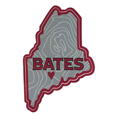 State of Maine BATES Grey Decal