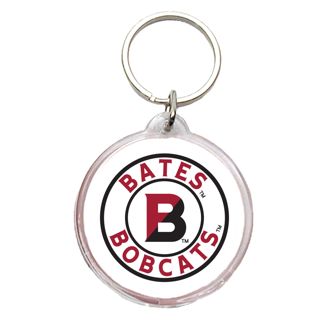 Key Chain Bates Bobcats with Split B