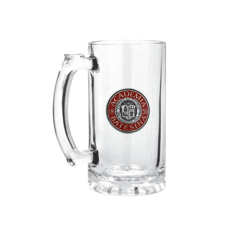 Glass Mug with Bates Academia Seal Medallion