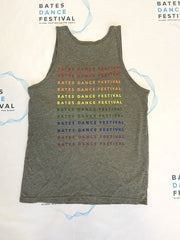 Bates Dance Festival Grey Tank Rainbow Pride