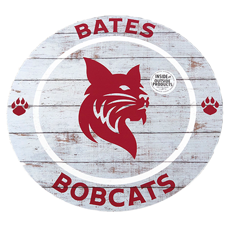 Bates Bobcats Indoor/Outdoor Circle Sign