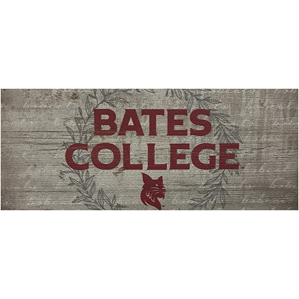 Sign, BATES COLLEGE Small Wooden Sign