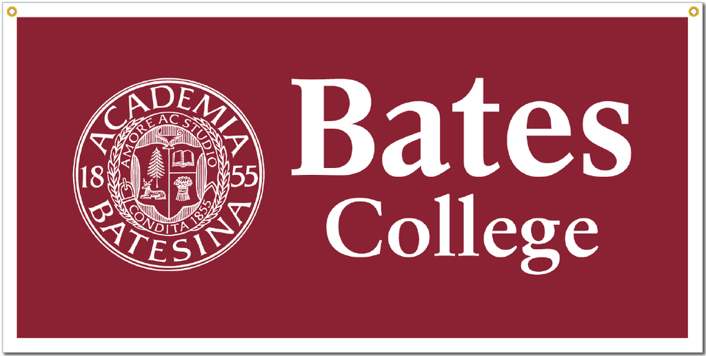 Banner, Bates College Felt Banner with Academia Seal