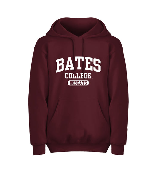 Maroon Hoodie Sweatshirt - Bates College Bobcats