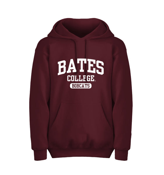 Nogen som helst Valg universitetsområde Classic Maroon Hooded BATES COLLEGE Bobcats Sweatshirt | Bates College Store