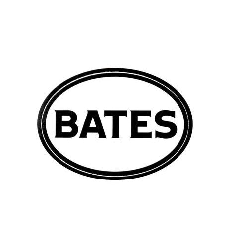 Black and White Bates Decal Sticker