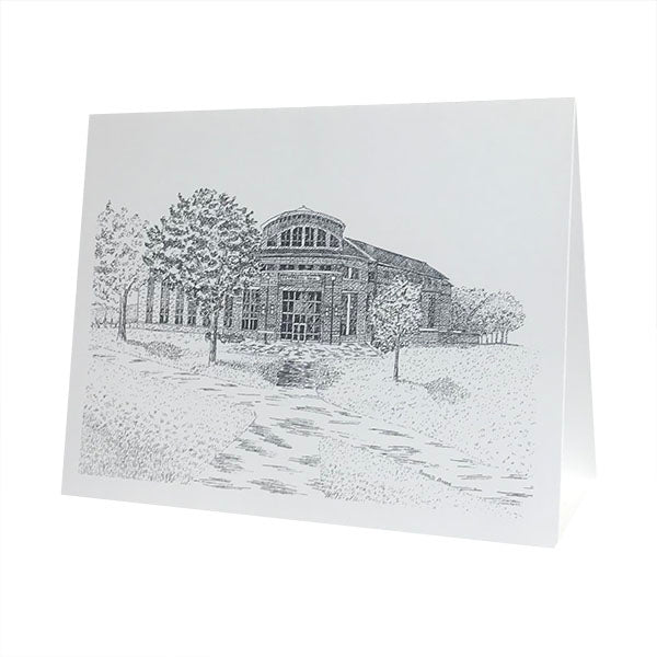 Single Pettengill Hall in Pen & Ink Card