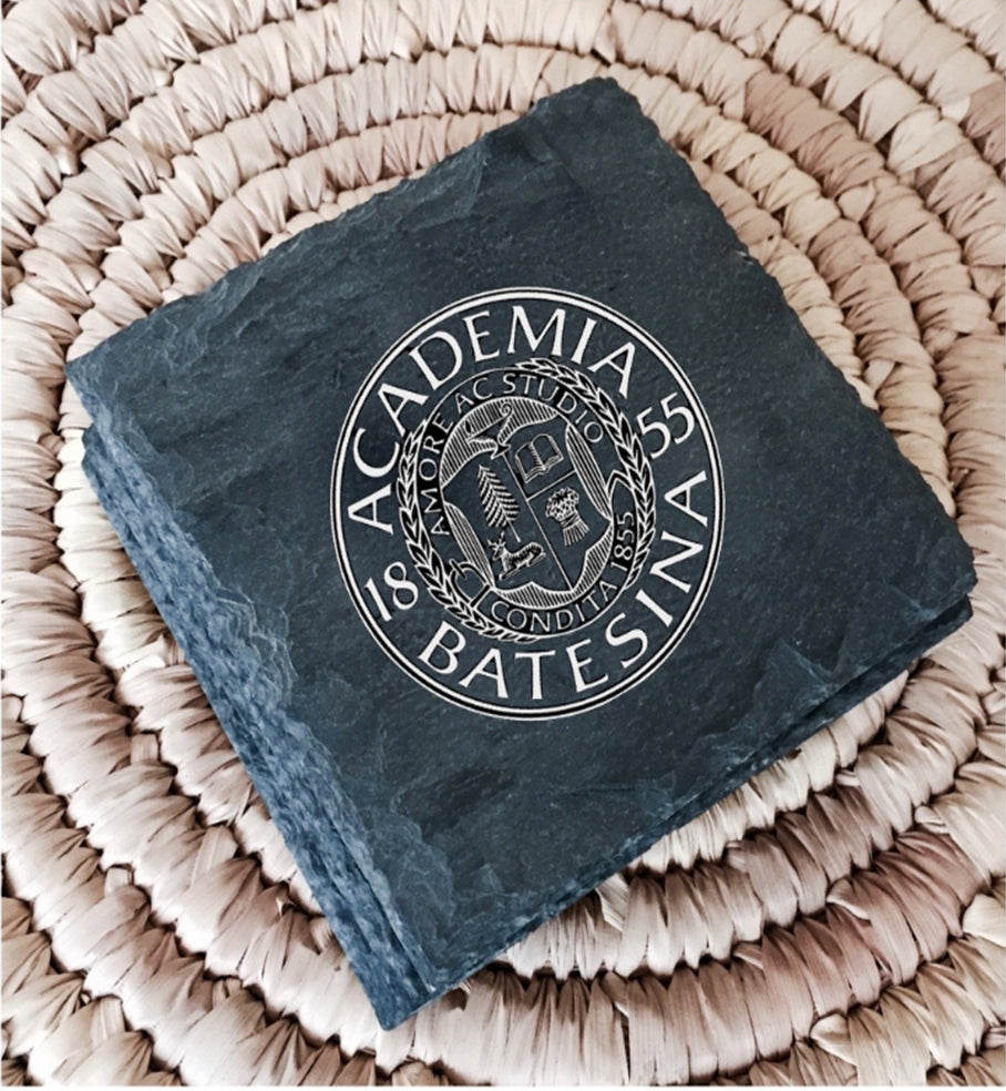 Set of 4 Vermont Slate Coasters