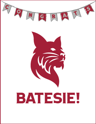 Congrats Batesie! Greeting Card