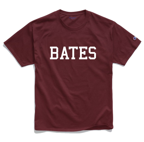 Maroon BATES Tee from Champion