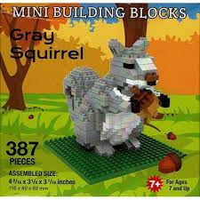 Mini Building Blocks, Gray Squirrel