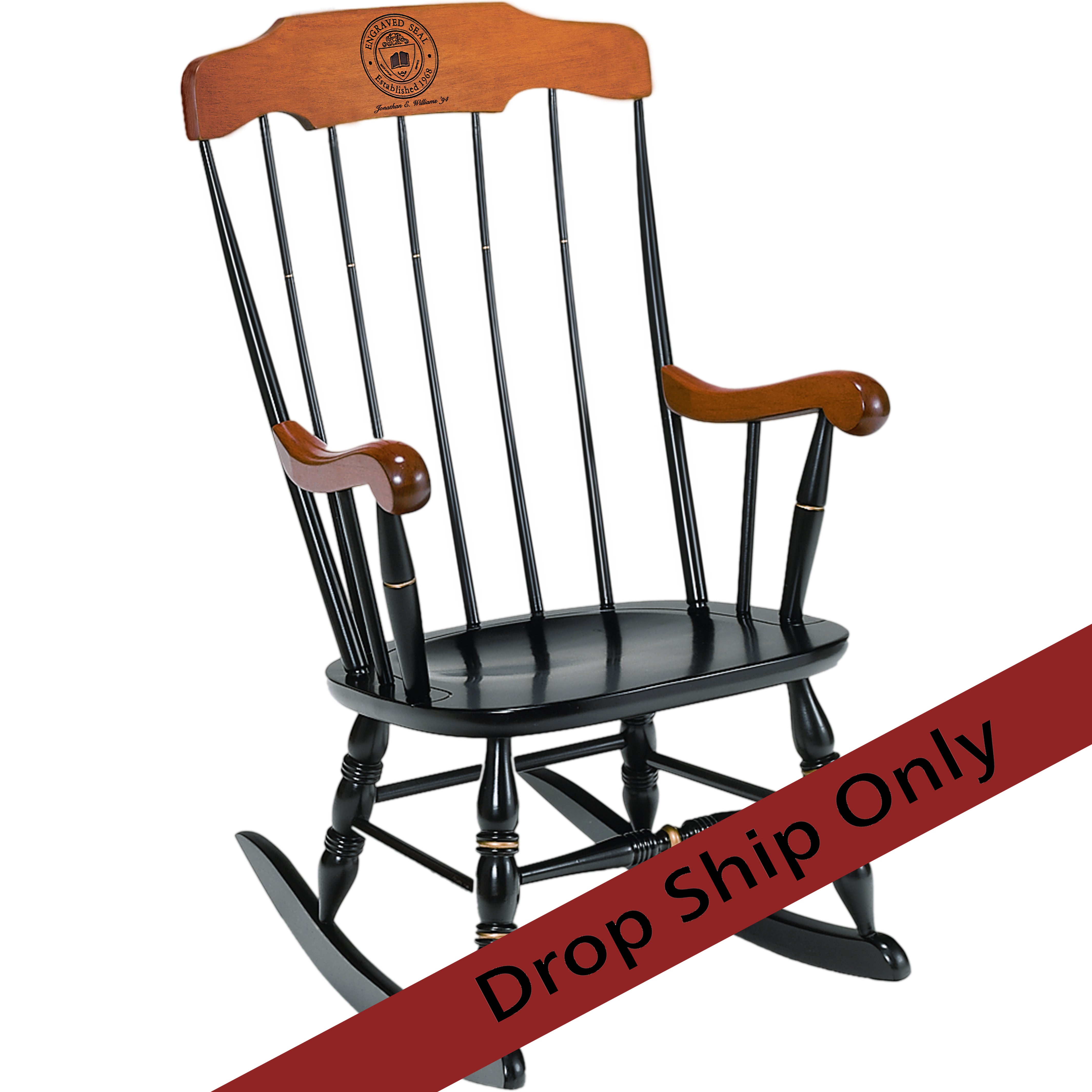 Engraved Boston Rocker Chair – Bates College Store