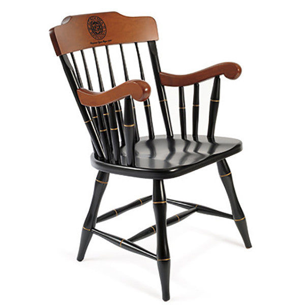 Chair - Engraved Maple Captain's Armchair