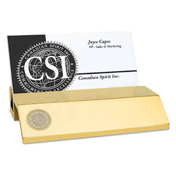 Business Card Holder, Gold Plated
