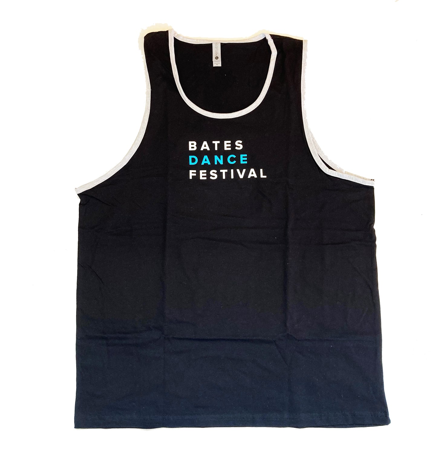 Bates Dance Festival Black Tank Top with Grey Trim