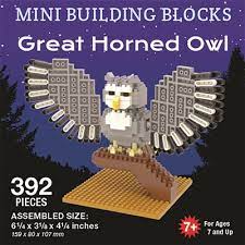 Mini Building Blocks, Great Horned Owl