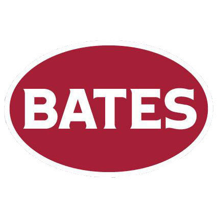 Bates with Garnet Background Decal Sticker