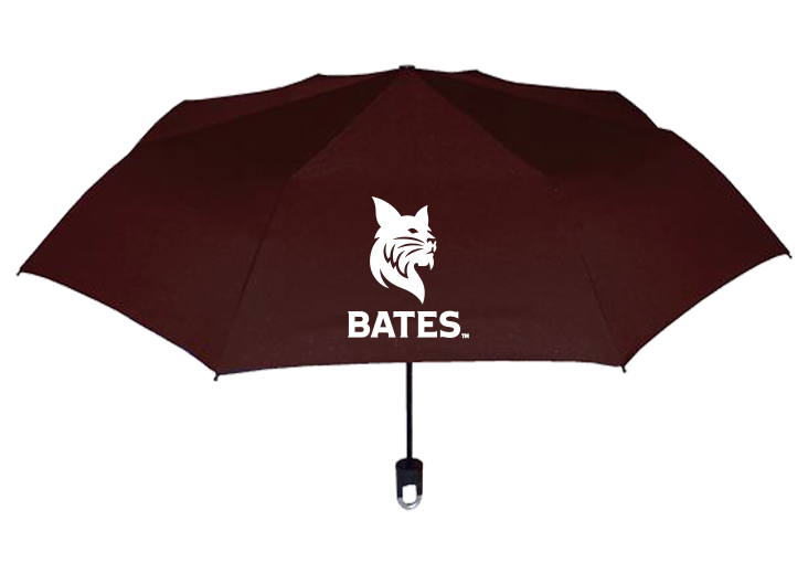 Maroon Bates Pocket Umbrella with Clip-On Handle
