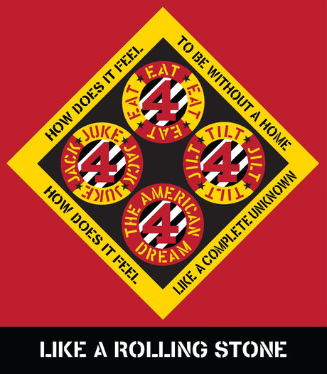 Robert Indiana Poster: Like a Rolling Stone