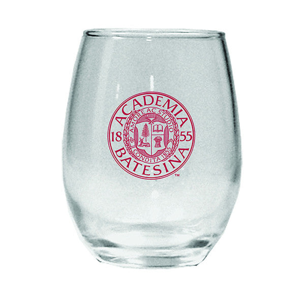 Imprint 15 oz. Bates Academia Seal Stemless Wine Glass
