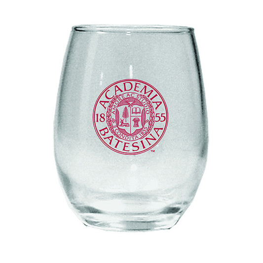 Imprint 15 oz. Bates Academia Seal Stemless Wine Glass